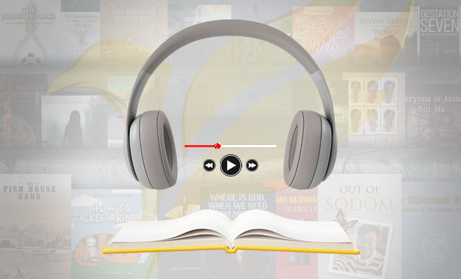 Headphones with Book in Playlist